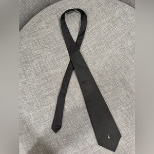 Polo by Ralph Lauren Black  Tie with Gold Emblem